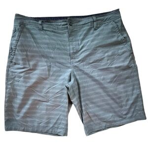 Hang Ten Men's Gray Striped Flat Front Shorts